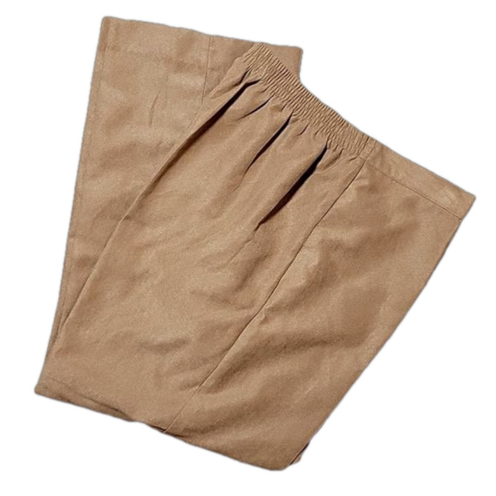 Alfred Dunner Pull-On Tan Pants Size 12 EUC
